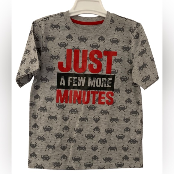 Wonder Nation Boys M(8) Gamer “Just A Few More Minutes” Graphic T-Shirt - Picture 1 of 3